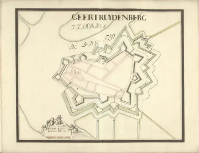 Plattegrond van Geertruidenberg, ca. 1701-1715
