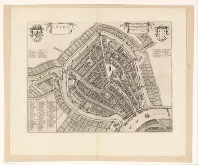 Plattegrond van Gouda