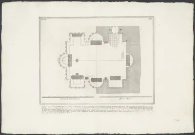 Plattegrond van graftombe van de vrijgelatenen en slaafgemaakten van de familie van Augustus