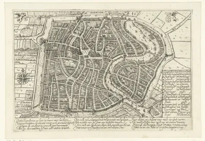 Plattegrond van Haarlem