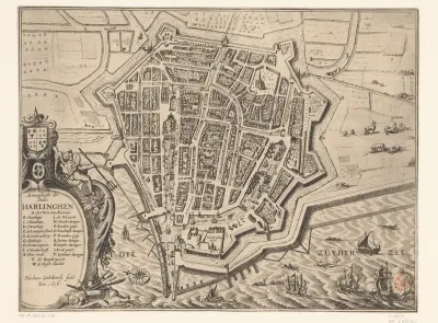 Plattegrond van Harlingen
