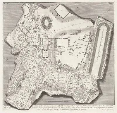 Plattegrond van het Forum Romanum