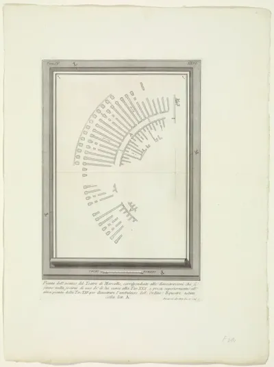 Plattegrond van het Theater van Marcellus