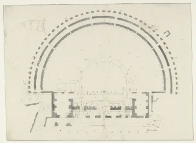 Plattegrond van het theater van Taormine
