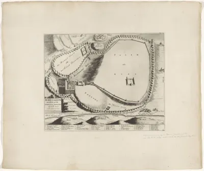 Plattegrond van Jeruzalem
