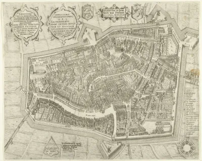 Plattegrond van Leeuwarden, 1603