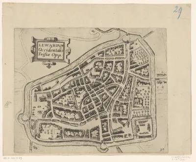 Plattegrond van Leeuwarden