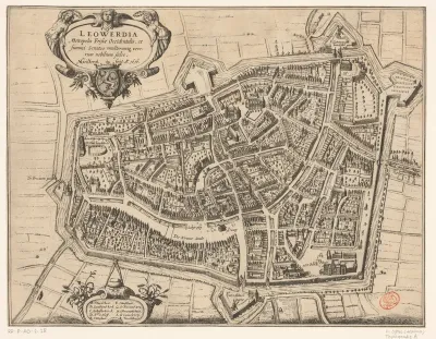 Plattegrond van Leeuwarden