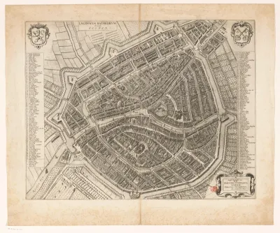 Plattegrond van Leiden