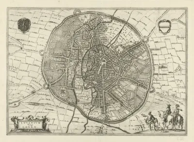 Plattegrond van Leuven