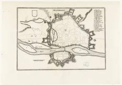 Plattegrond van Maastricht, 1678
