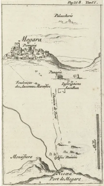 Plattegrond van Megara