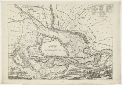 Plattegrond van Pavia