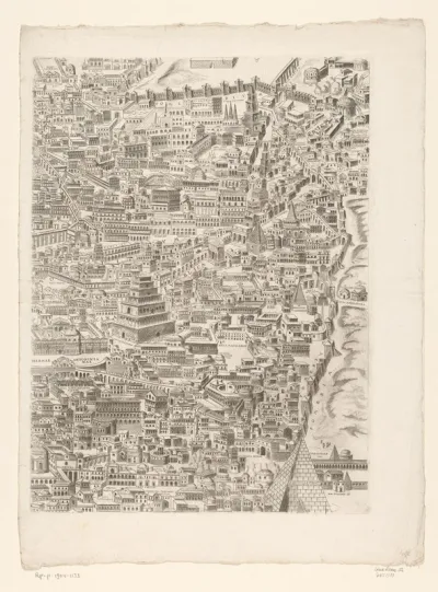 Plattegrond van Rome in de Romeinse tijd (achtste deel)