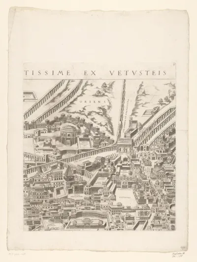 Plattegrond van Rome in de Romeinse tijd (derde deel)