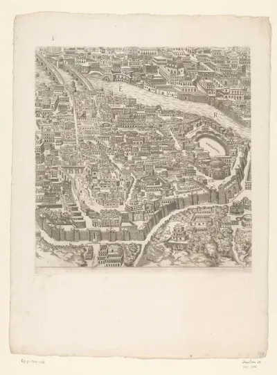Plattegrond van Rome in de Romeinse tijd (elfde deel)
