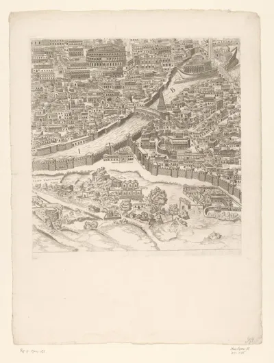 Plattegrond van Rome in de Romeinse tijd (tiende deel)