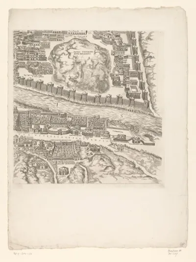 Plattegrond van Rome in de Romeinse tijd (twaalfde deel)