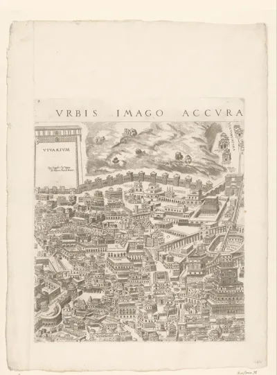 Plattegrond van Rome in de Romeinse tijd (tweede deel)