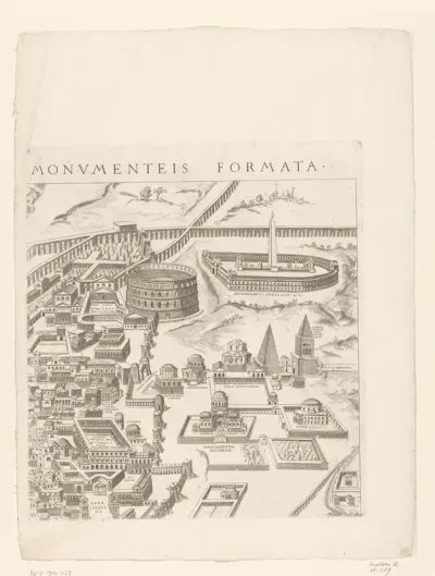 Plattegrond van Rome in de Romeinse tijd (vierde deel)