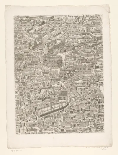 Plattegrond van Rome in de Romeinse tijd (zevende deel)