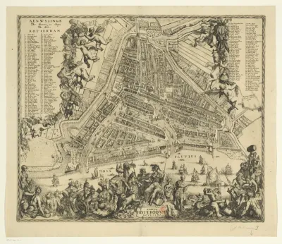 Plattegrond van Rotterdam