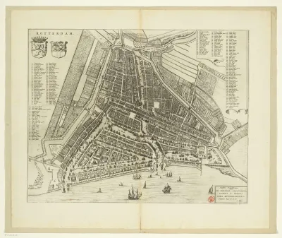 Plattegrond van Rotterdam