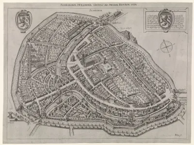 Plattegrond van Schiedam