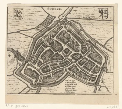 Plattegrond van Sneek