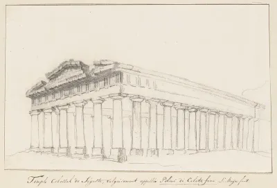Plattegrond van tempel van Segesta