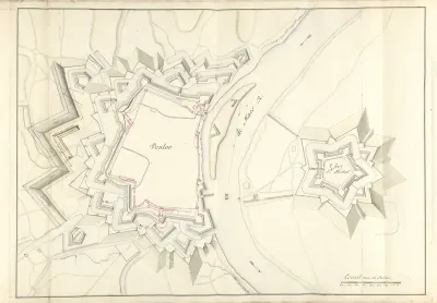 Plattegrond van Venlo, ca. 1701-1715