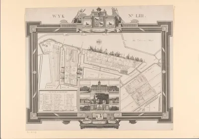 Plattegrond van Wijk 53, nu de Westelijke Eilanden, te Amsterdam