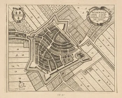 Plattegrond van Woerden