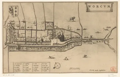 Plattegrond van Workum