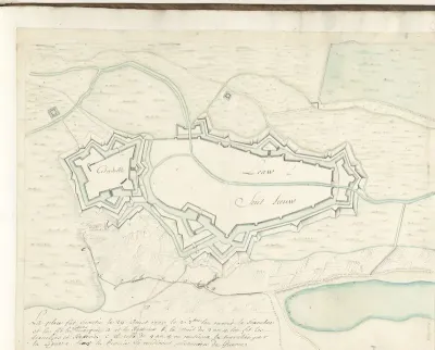 Plattegrond van Zoutleeuw, 1705