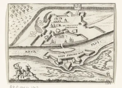 Plattegrond van Zrin en Novi Zrin