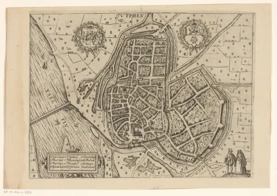 Plattegrond van Zutphen