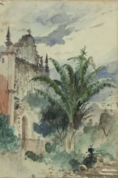 Platz vor einer Kirche (Mexiko)