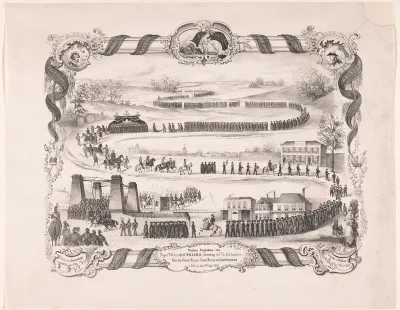 Plegtige Begrafenis van Zijne Majesteit Willem II, Koning der Nederlanden, (...) te Delft, op den 4den April 1849