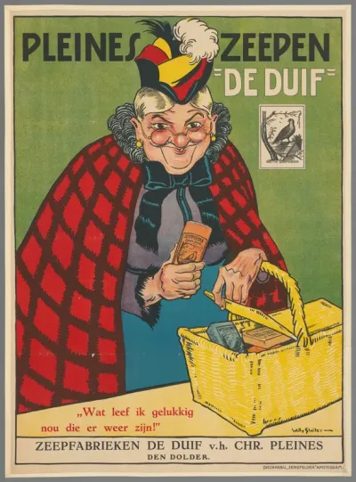 Pleines Zeepen De Duif. Wat leef ik gelukkig nou die er weer zijn ! Zeepfabrieken De Duif v.h. Chr. Pleines. Den Dolder