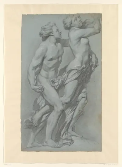 Pleisterstudie van Atalante en Hippomenes