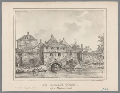 Plompe Toren bij de Weerdpoort in Utrecht
