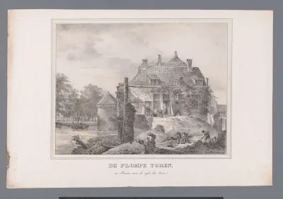 Plompetoren in Utrecht als ruine