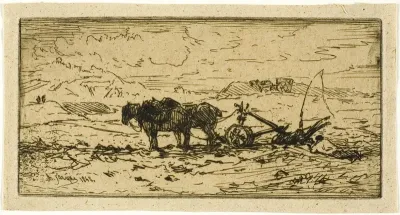 Plowman and his Team Resting