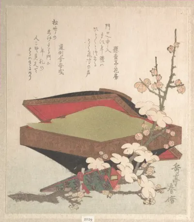 Plum Blossoms and Cake-Box