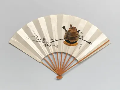 Plum Branch and Teapot