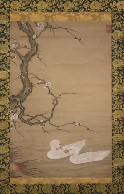 Plum Tree and Waterfowl