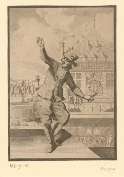 Plunderaar uit het Aansprekersoproer te Amsterdam, 1696