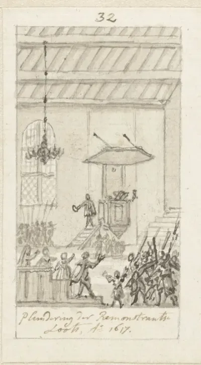 Plundering van de Remonstrantse vergaderplaats te Amsterdam, 2 februari 1617