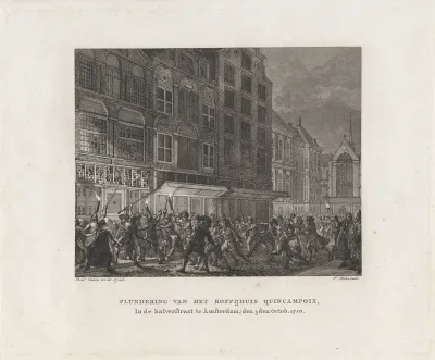 Plundering van het koffiehuis Quincampoix, 1720